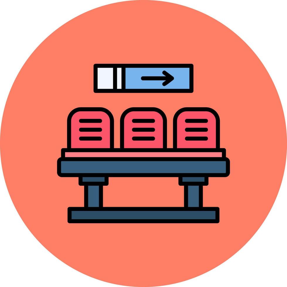 Waiting Room Creative Icon Design vector