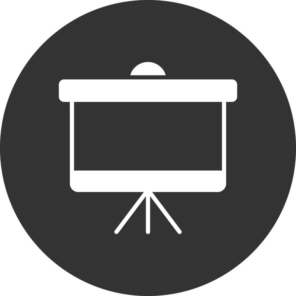 Projector Screen Creative Icon Design vector
