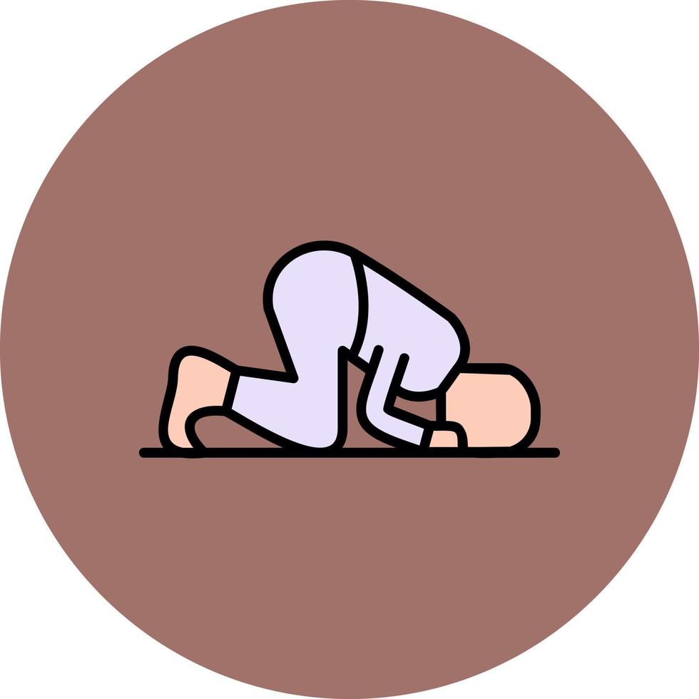 Sujud Creative Icon Design vector