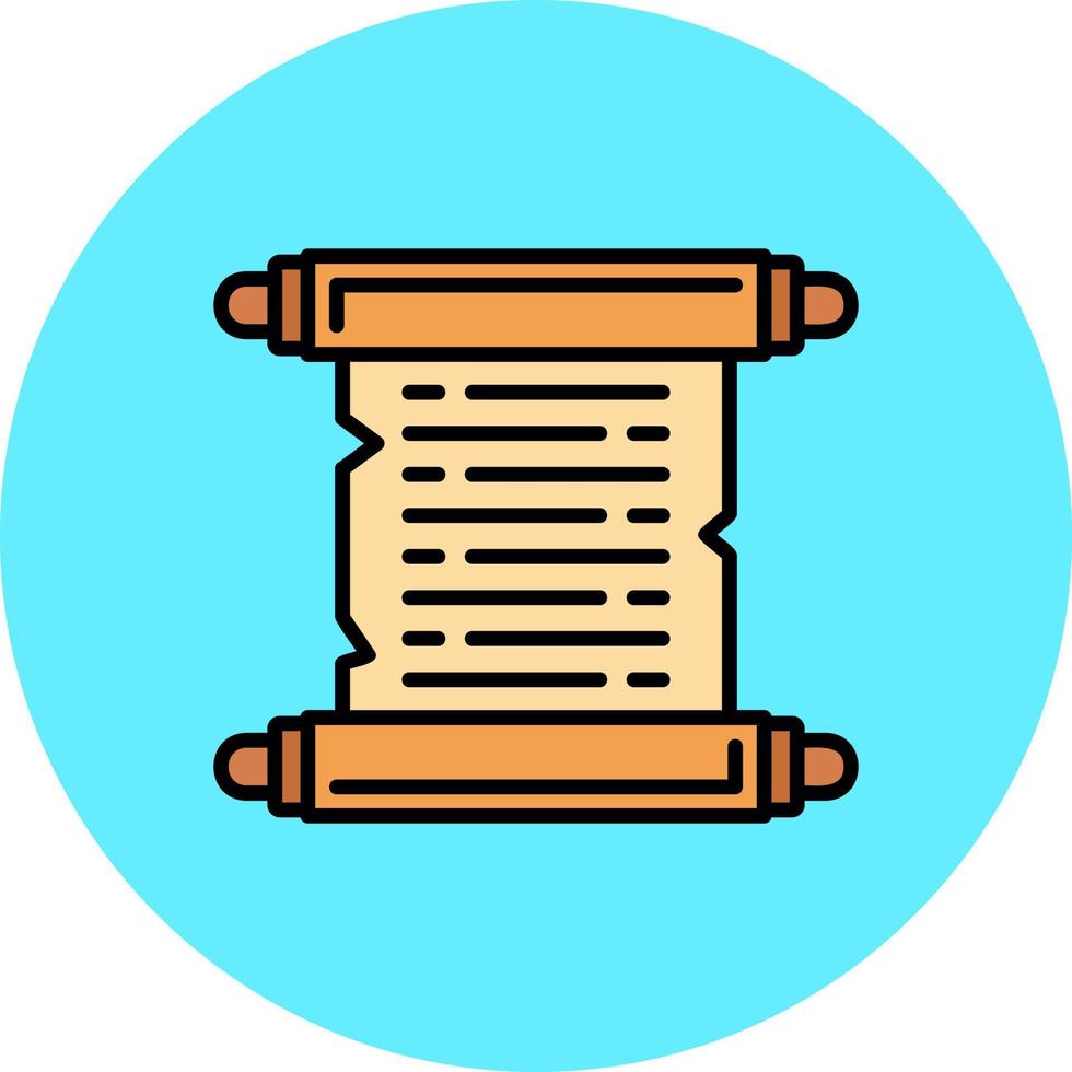 Scroll Creative Icon Design vector