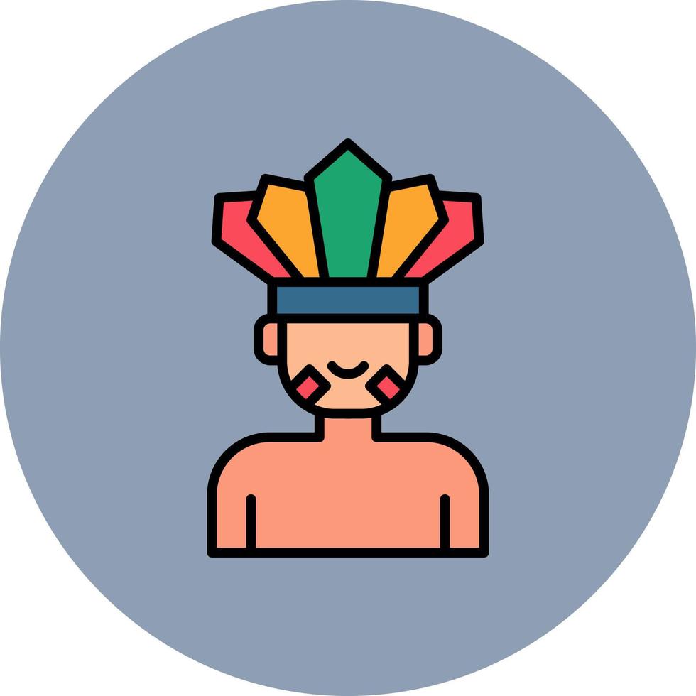 Native Indian Creative Icon Design vector