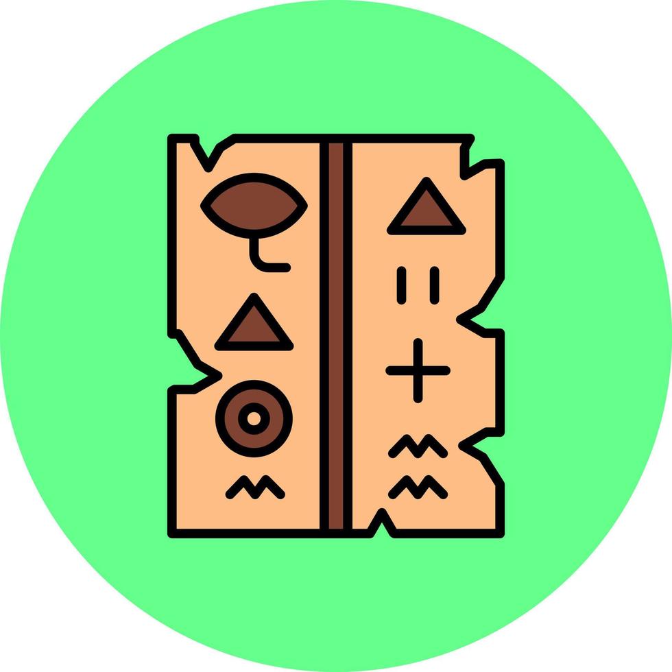 Hieroglyph Creative Icon Design vector