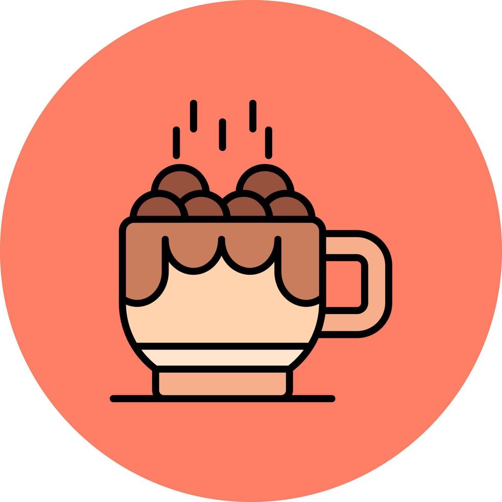 Hot Chocolate Creative Icon Design vector