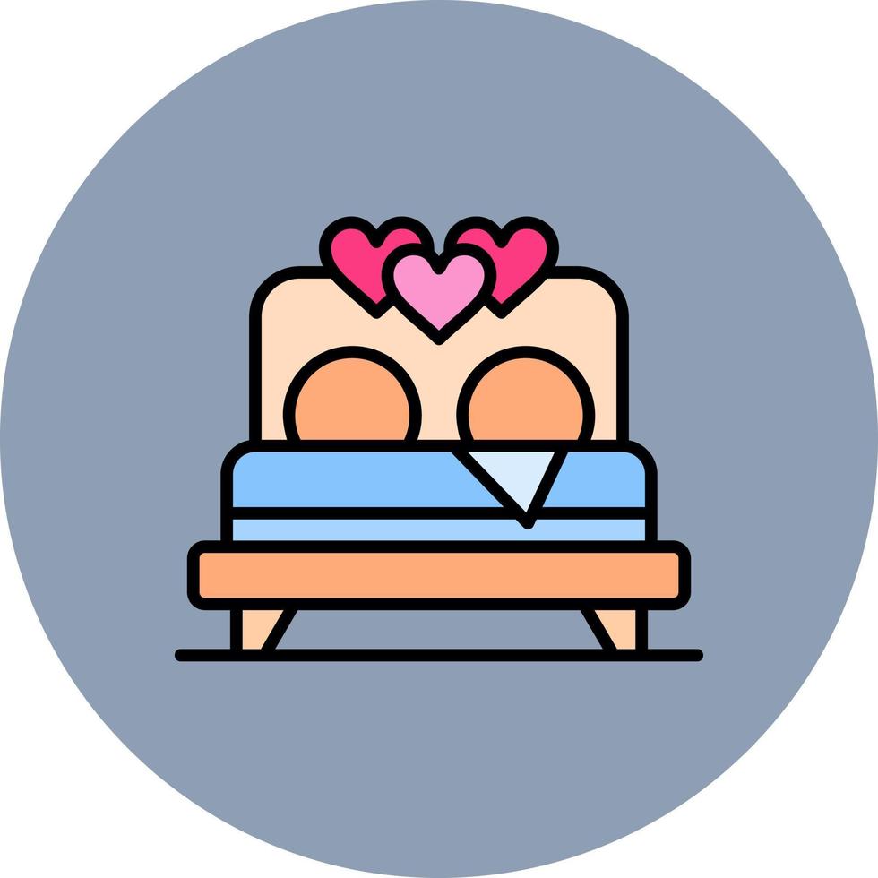 Bed Creative Icon Design vector