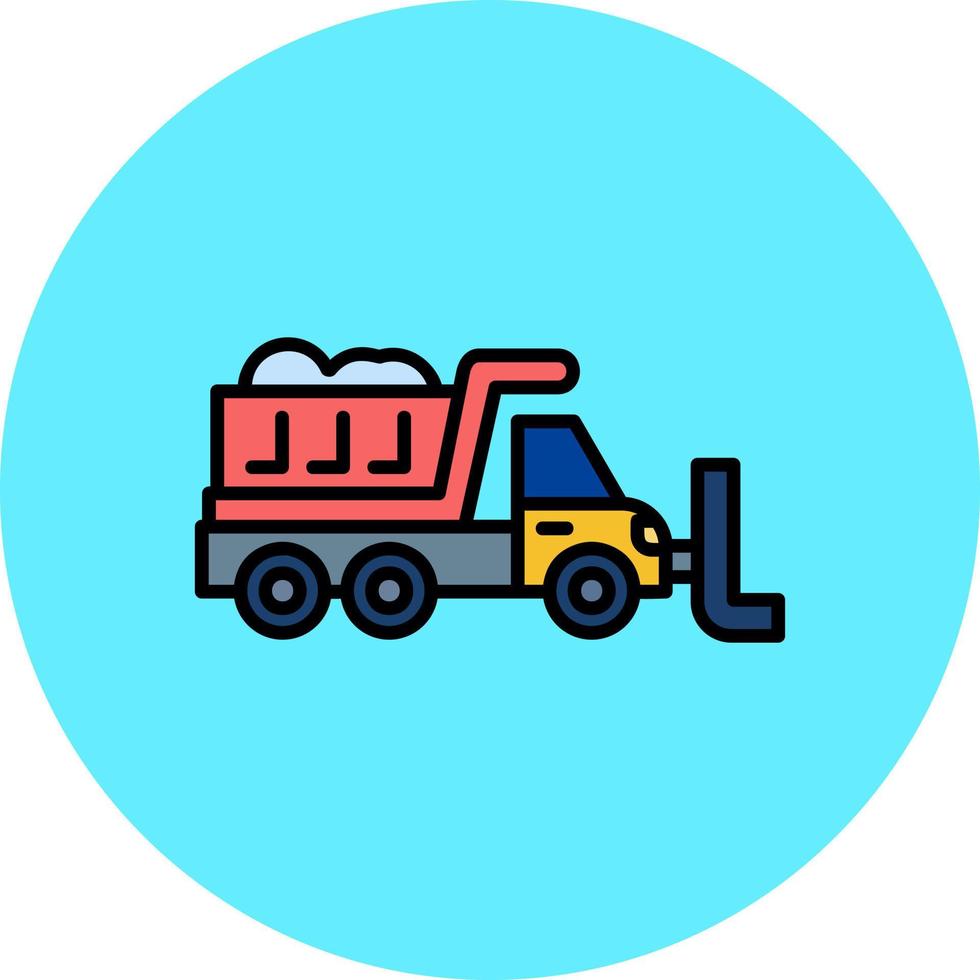 Snowplow Creative Icon Design vector