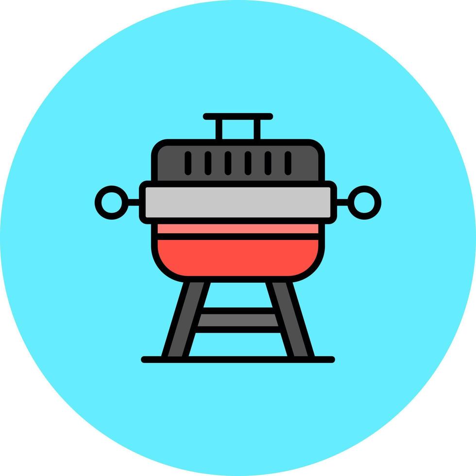 Grill Creative Icon Design vector