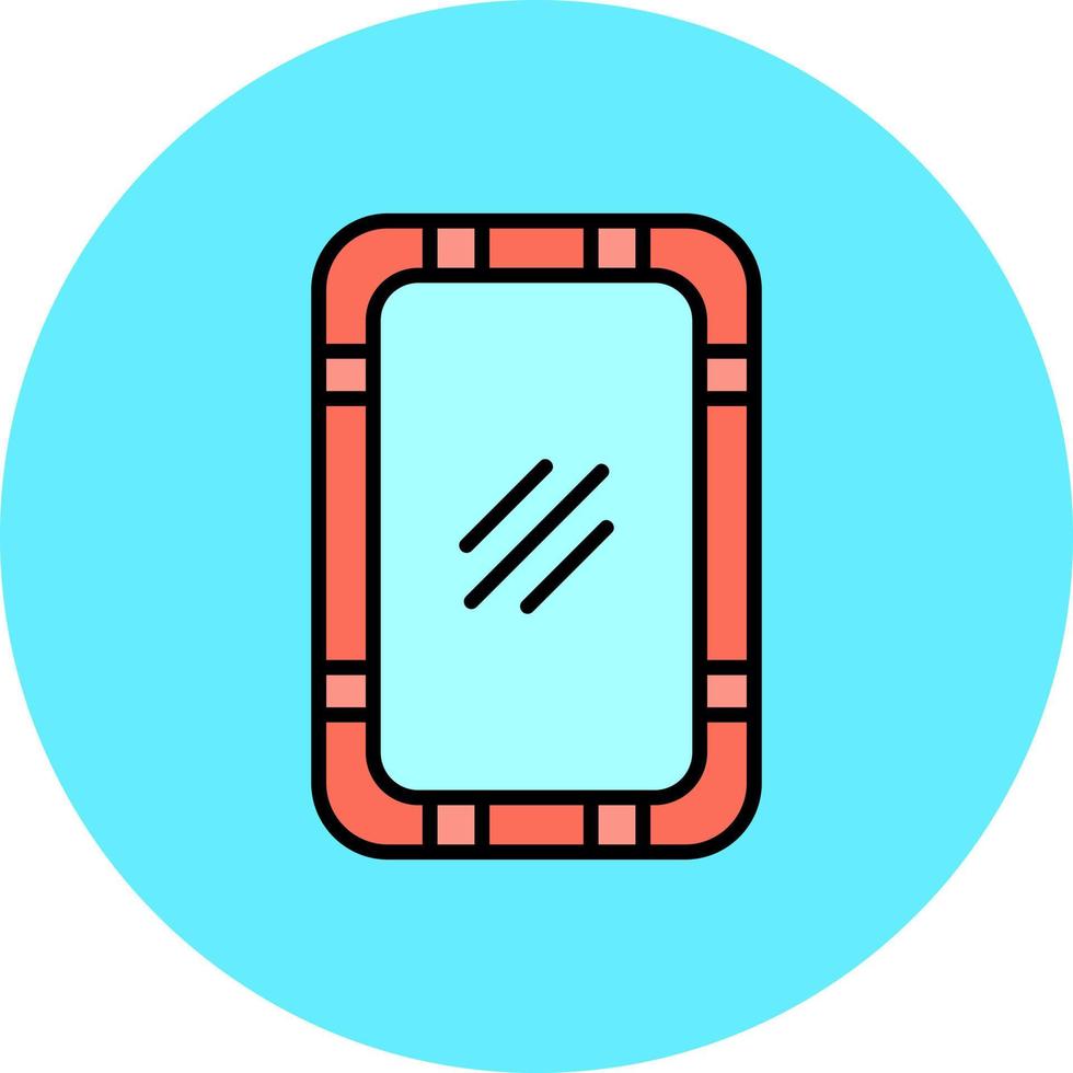 Mirror Creative Icon Design vector