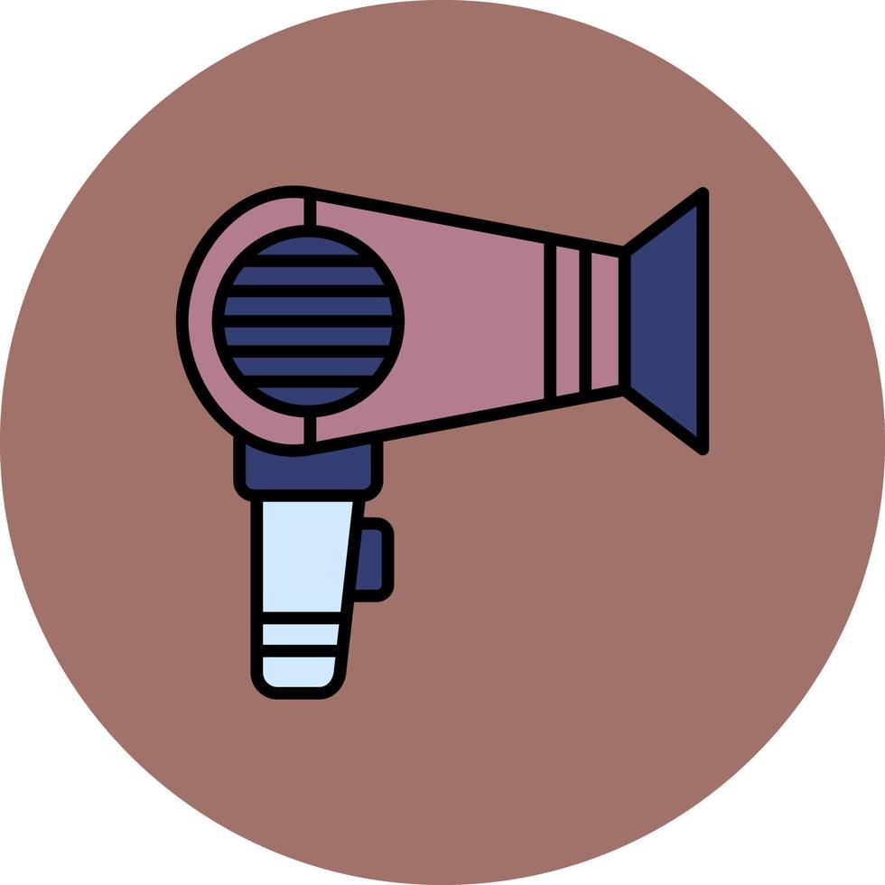 Hair Dryer Creative Icon Design vector