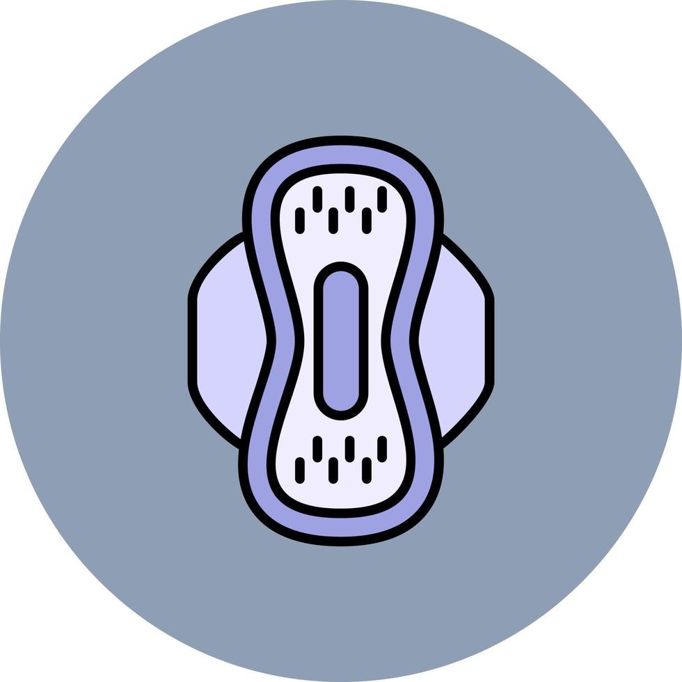 Sanitary Napkin Creative Icon Design vector