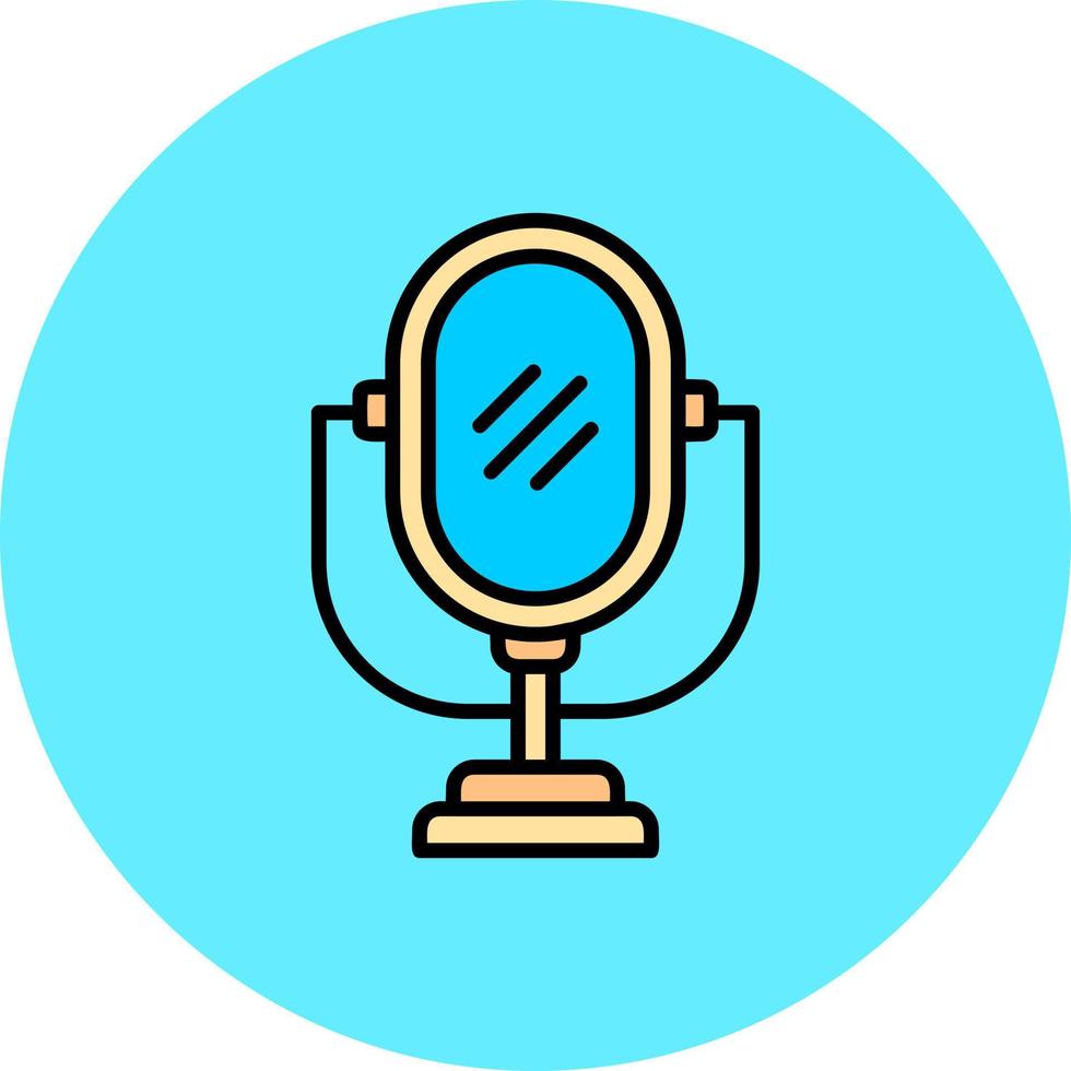 Mirror Creative Icon Design vector