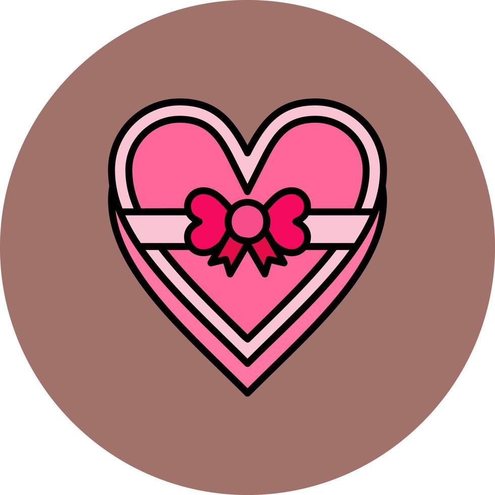 Chocolate Box Creative Icon Design vector