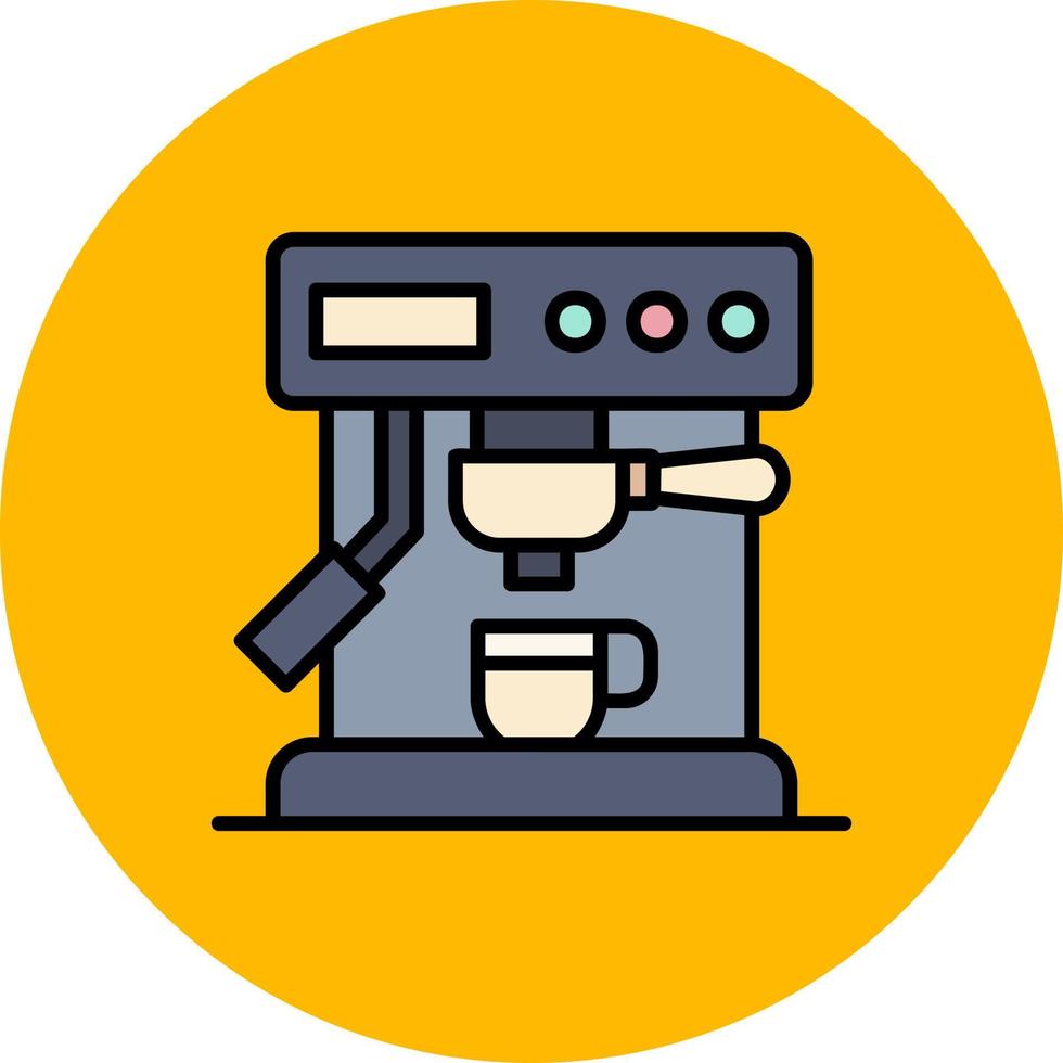 Coffee Machine Creative Icon Design vector