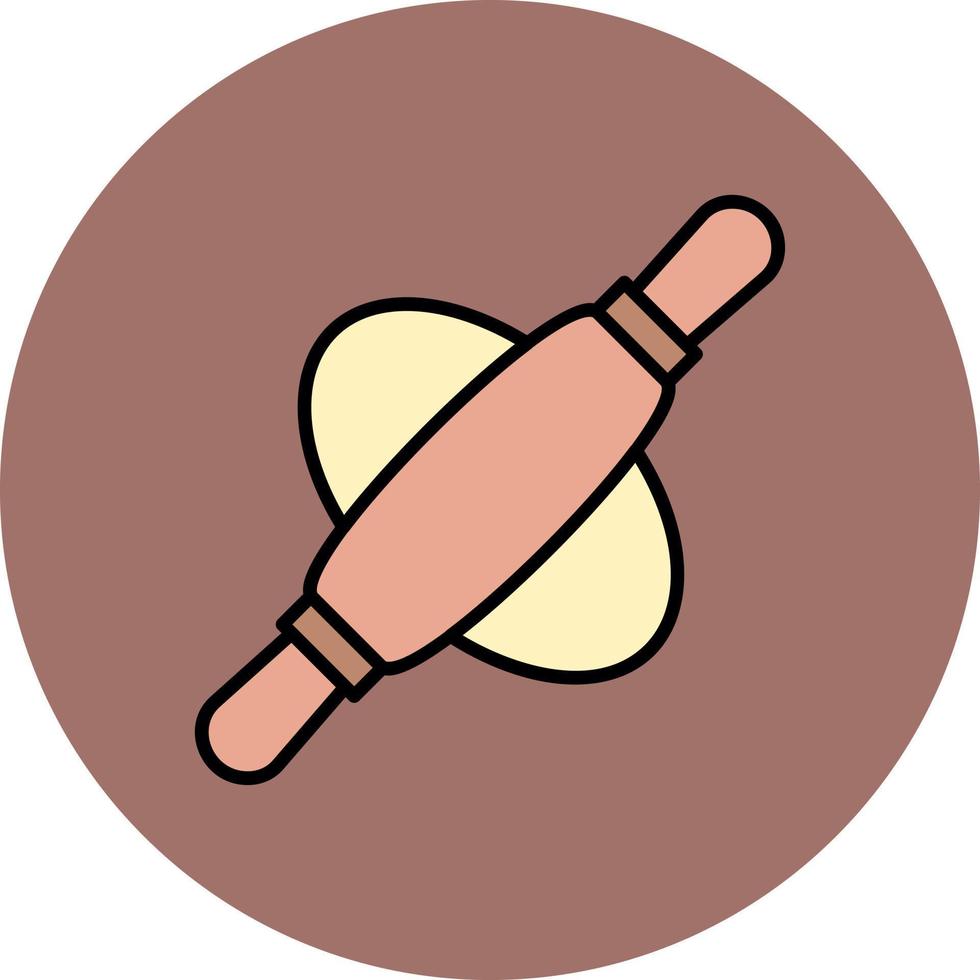 Rolling Pin Creative Icon Design vector
