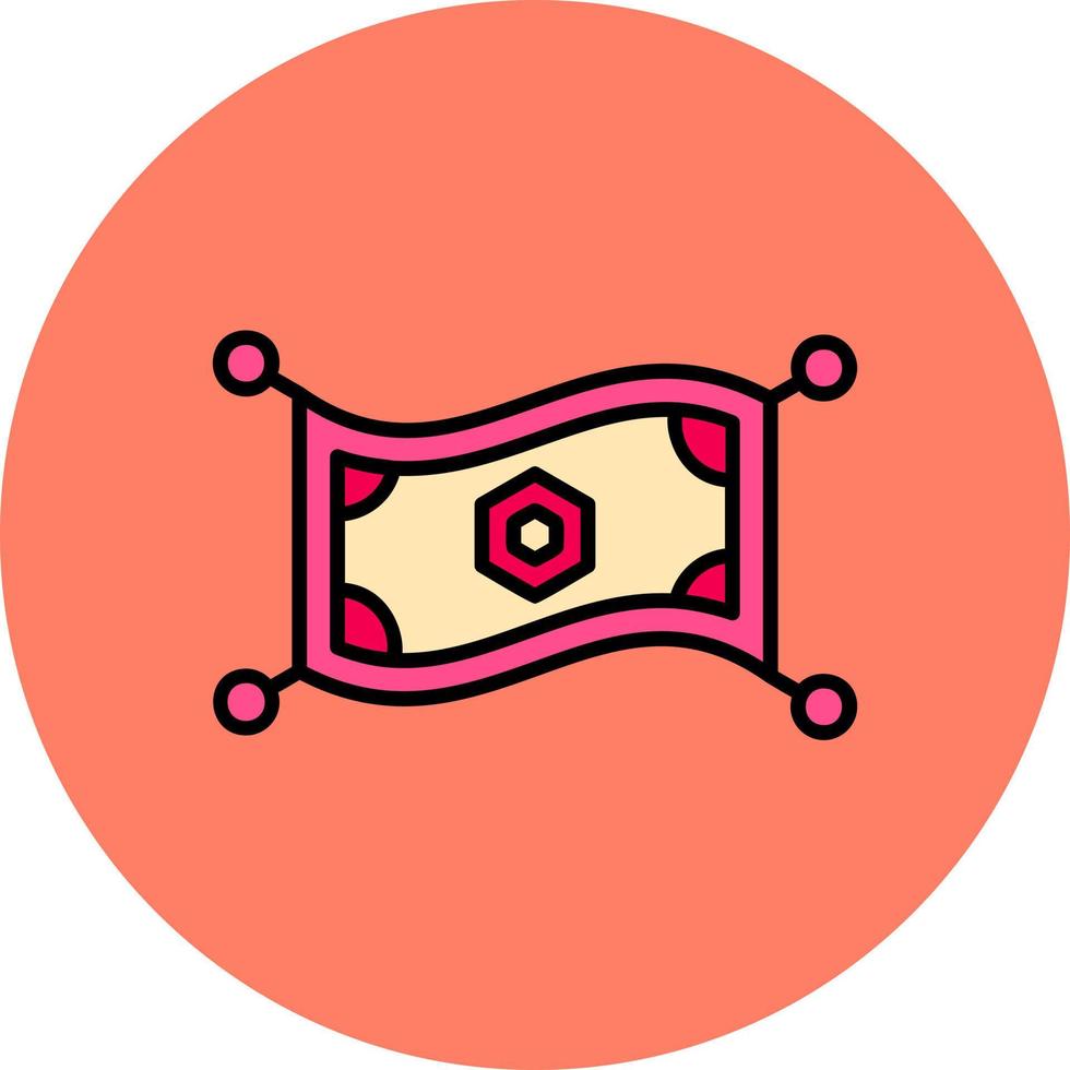Magic Carpet Creative Icon Design vector