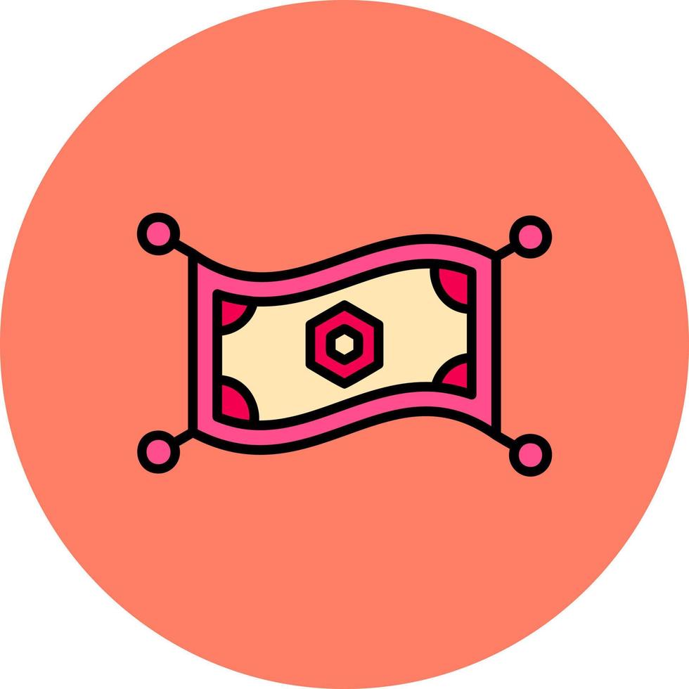 Magic Carpet Creative Icon Design vector