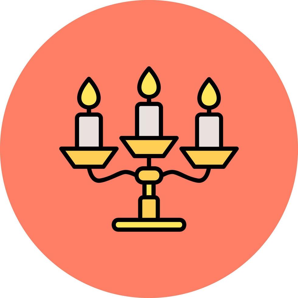 diseño de icono creativo de candelabros vector