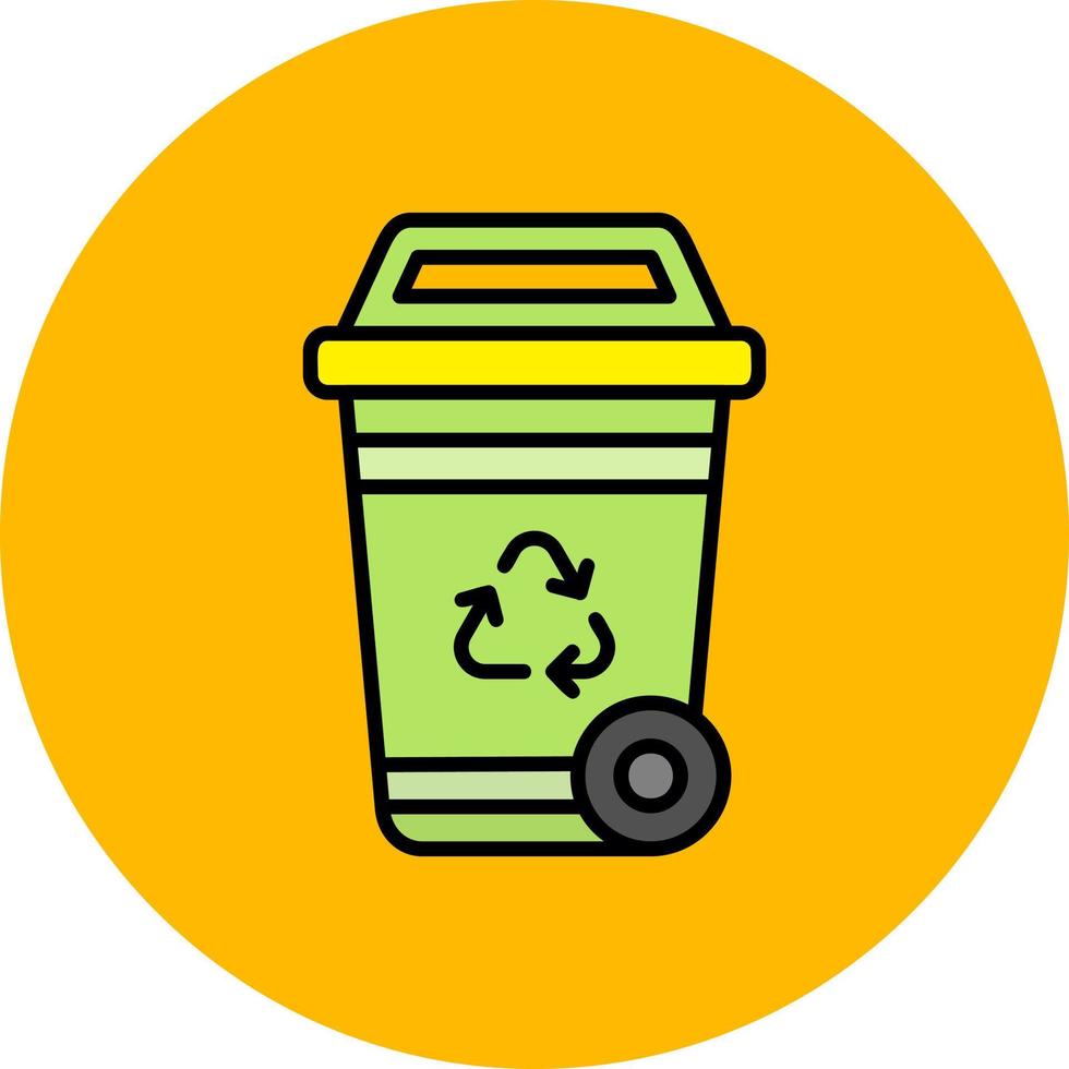 Recycling Bin Creative Icon Design vector