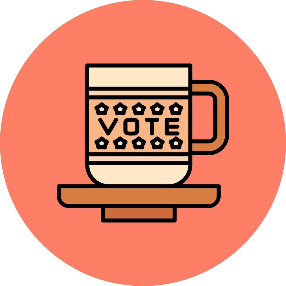 taza de diseño de icono creativo vector