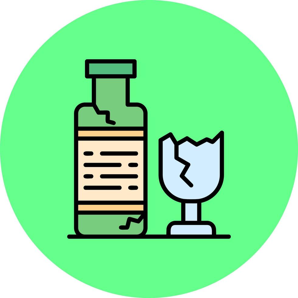 diseño de icono creativo de botella de vidrio vector