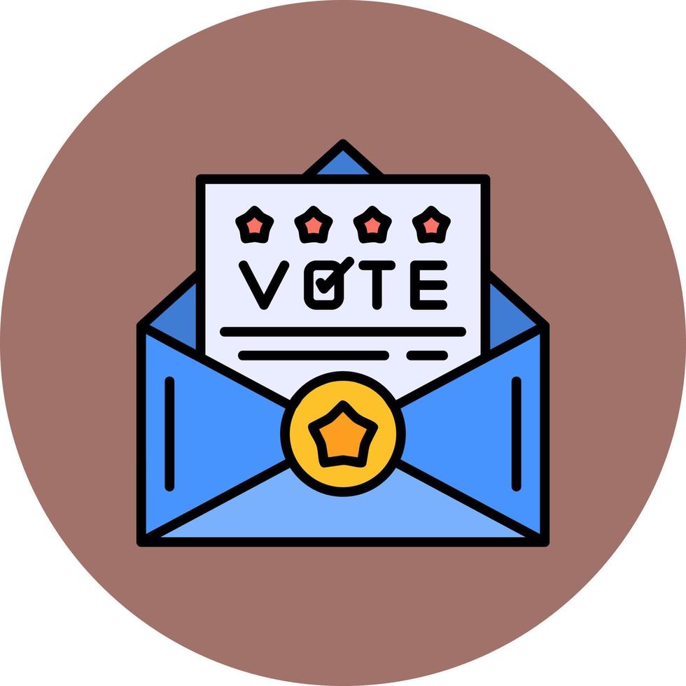 votar diseño de icono creativo vector