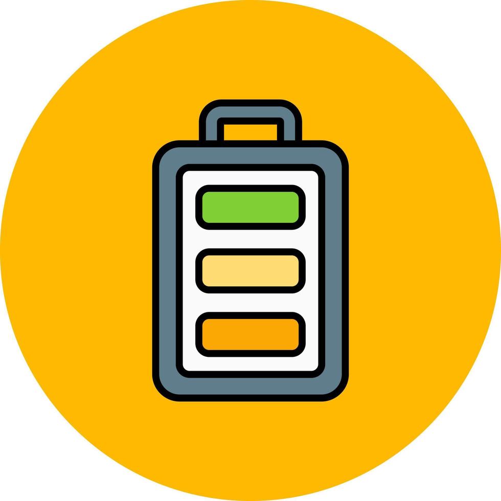 Full Battery Creative Icon Design vector