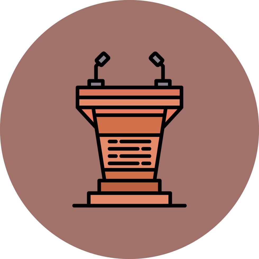 Podium Creative Icon Design vector