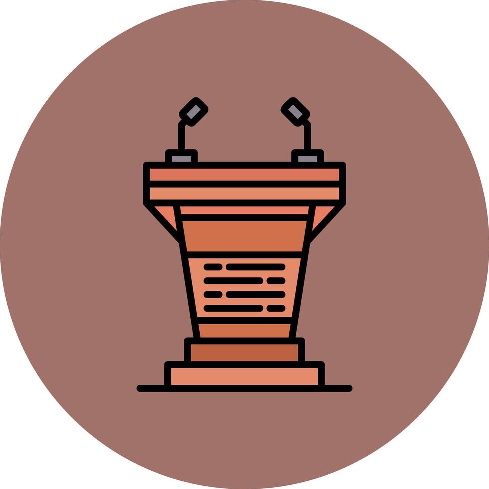 Podium Creative Icon Design vector