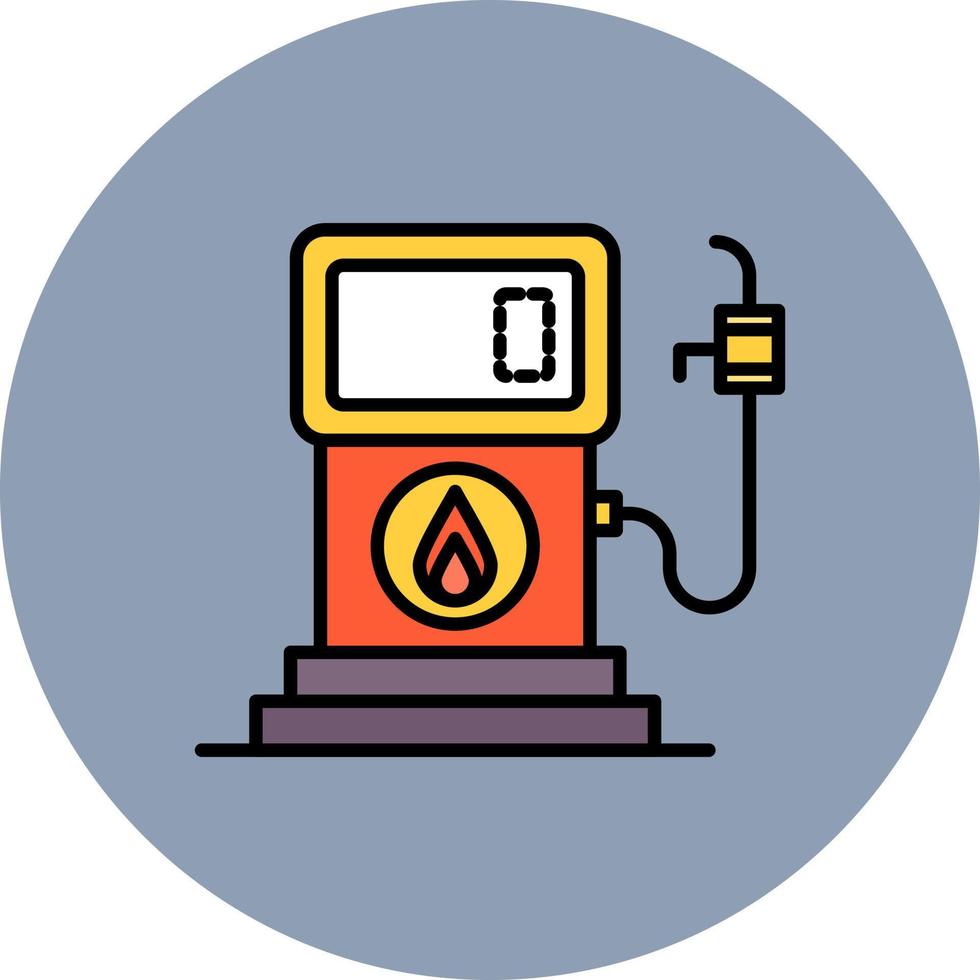 diseño de icono creativo de gasolinera vector