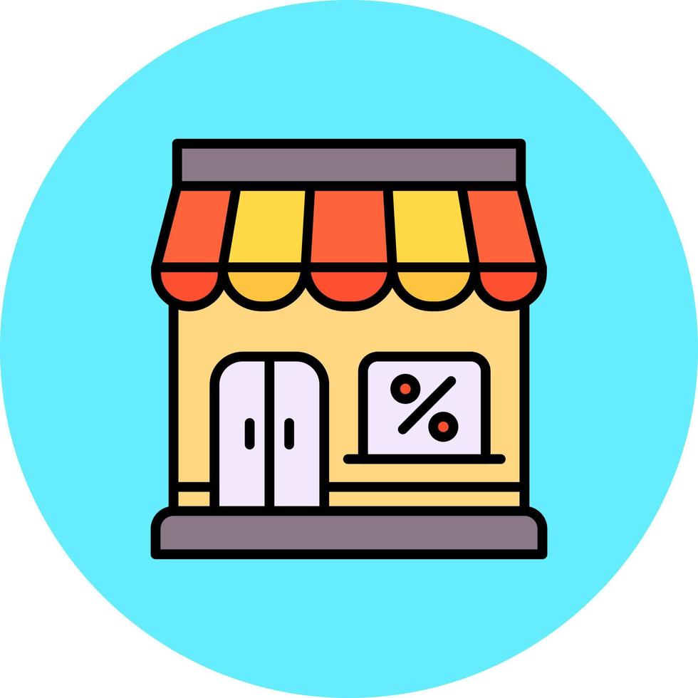 tienda de diseño de iconos creativos vector