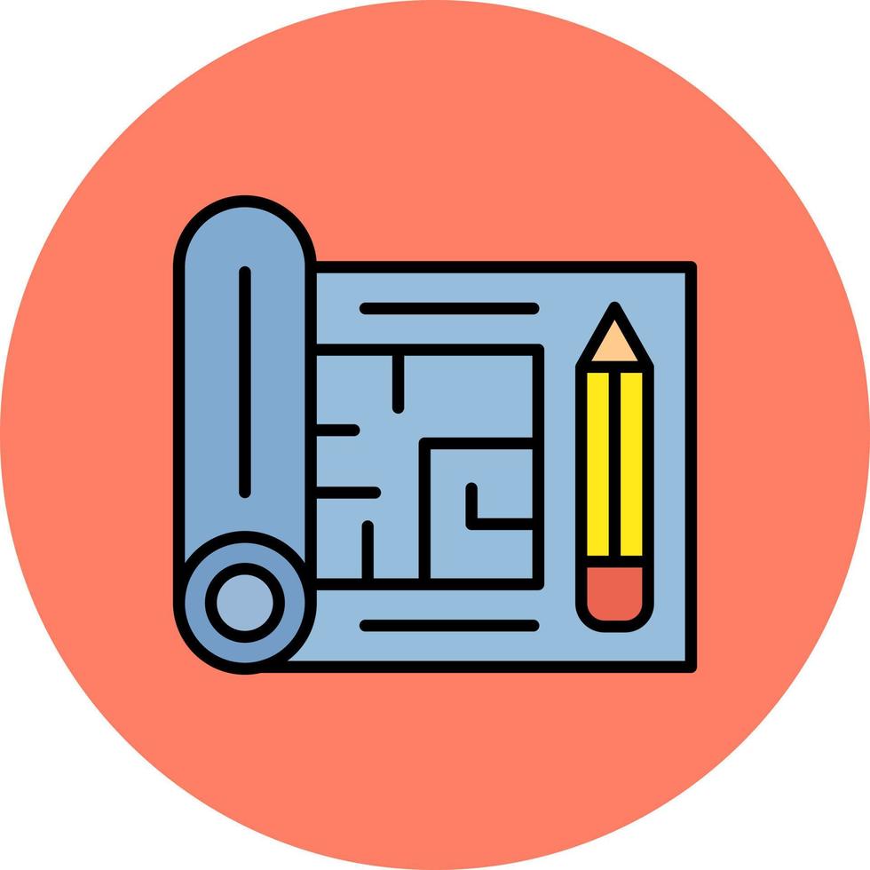 Floor Plan Creative Icon Design vector