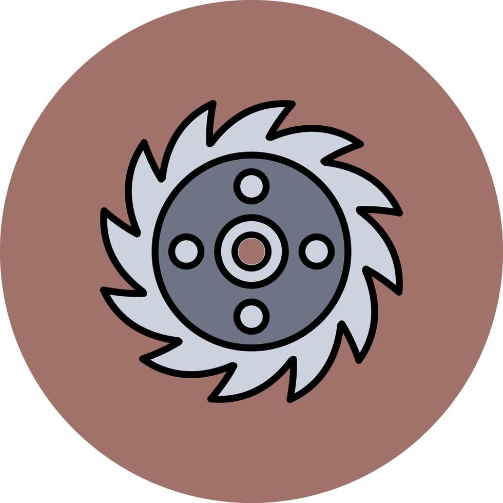Saw Blade Creative Icon Design vector