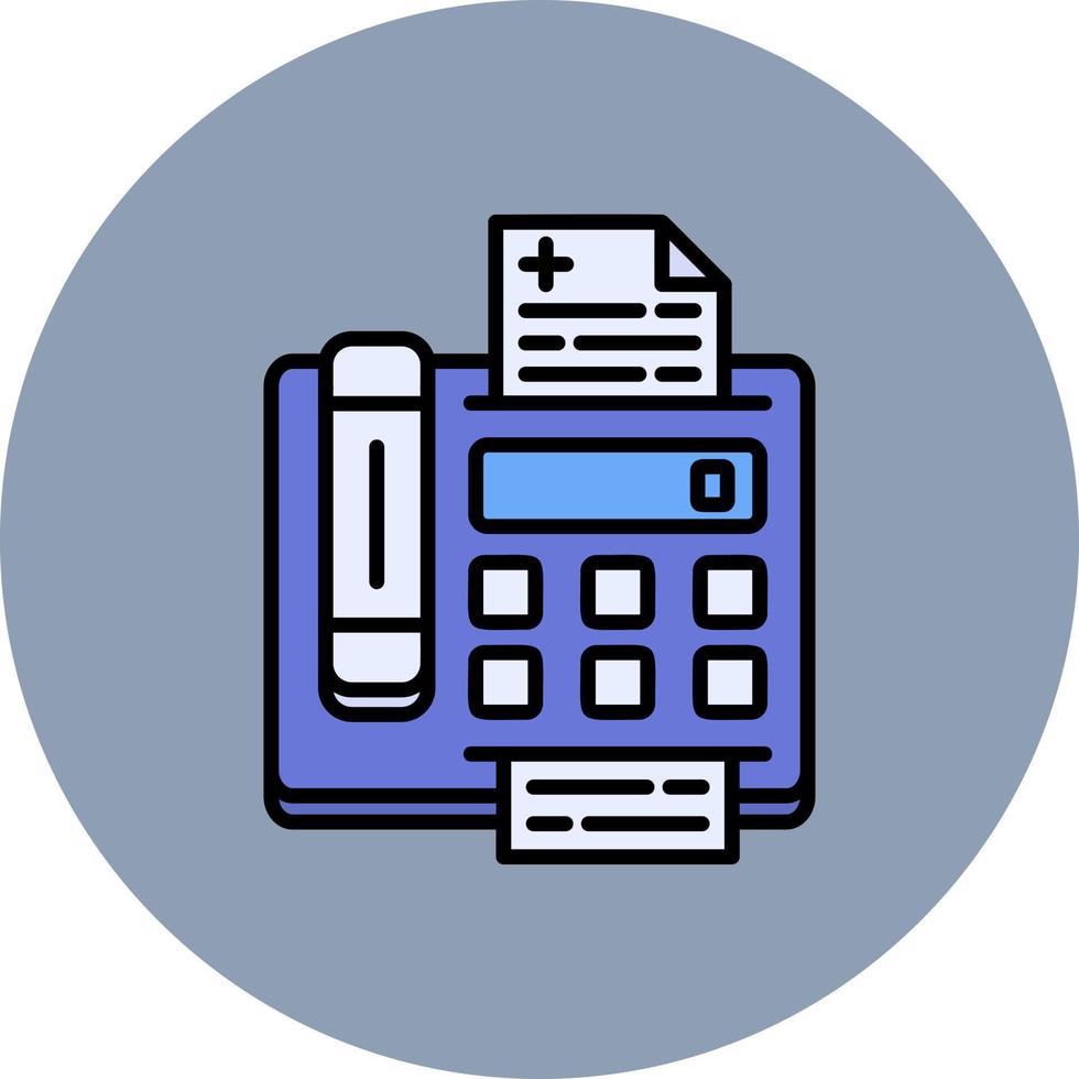 Fax Machine Creative Icon Design vector