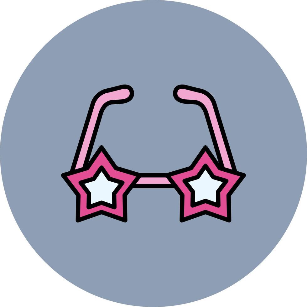 Star Glasses Creative Icon Design vector