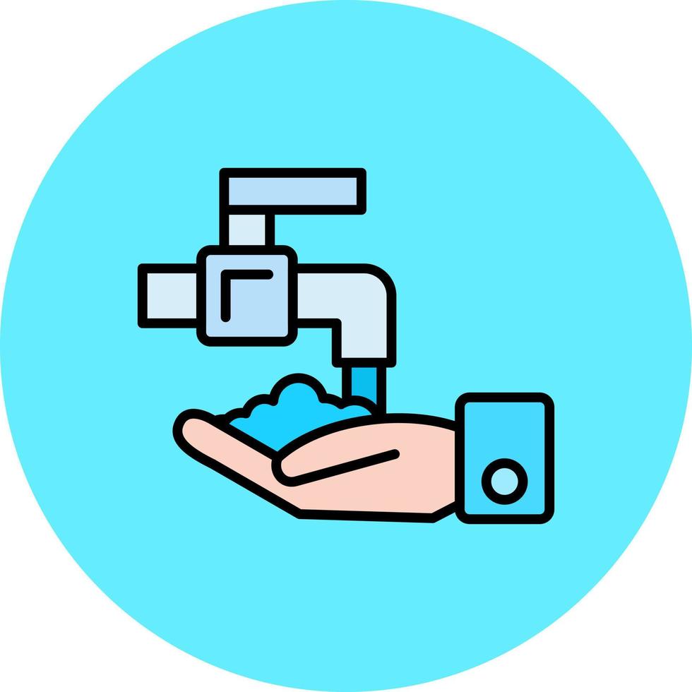diseño de icono creativo de lavado a mano vector
