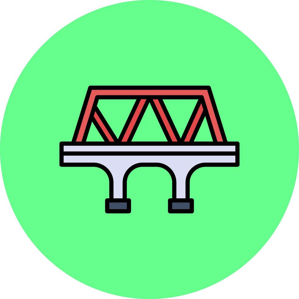 diseño de icono creativo de puente vector