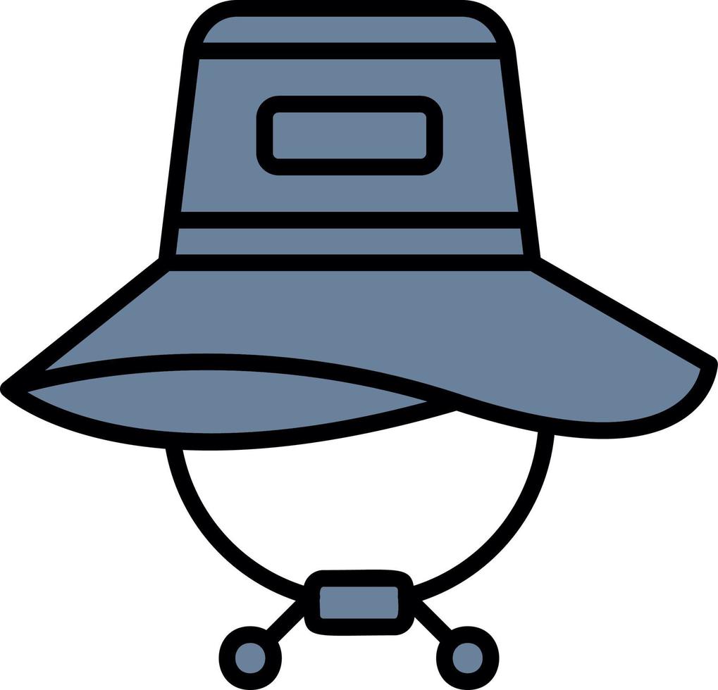 diseño de icono creativo de sombrero para el sol vector