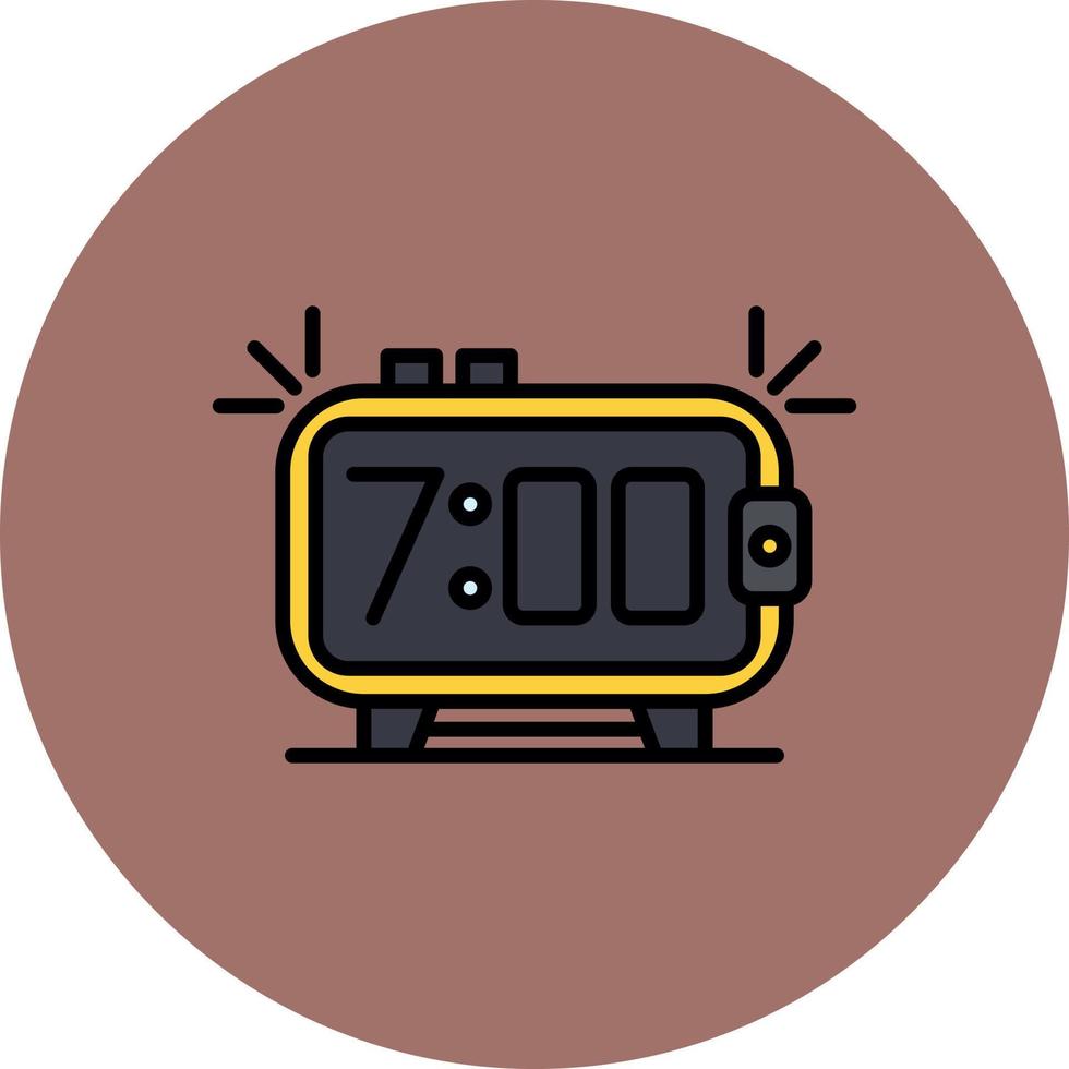 Alarm Clock Creative Icon Design vector