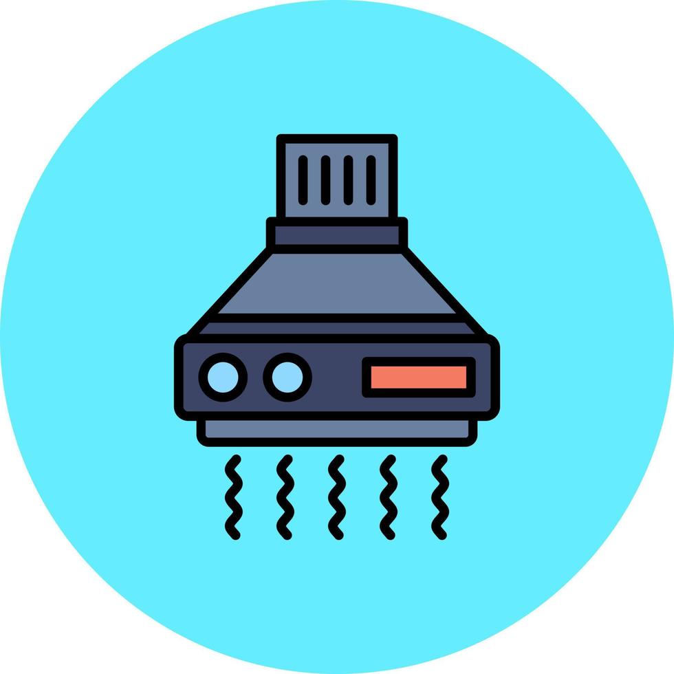Kitchen Hood Creative Icon Design vector
