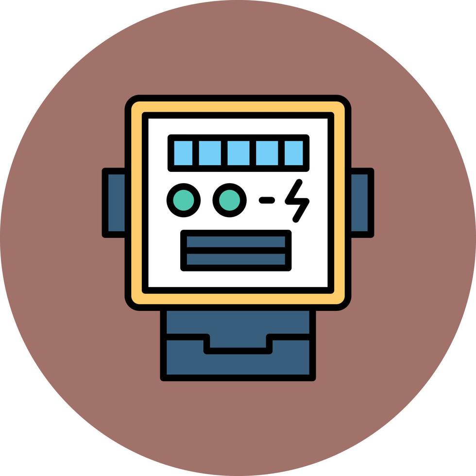 Electric Meter Creative Icon Design vector