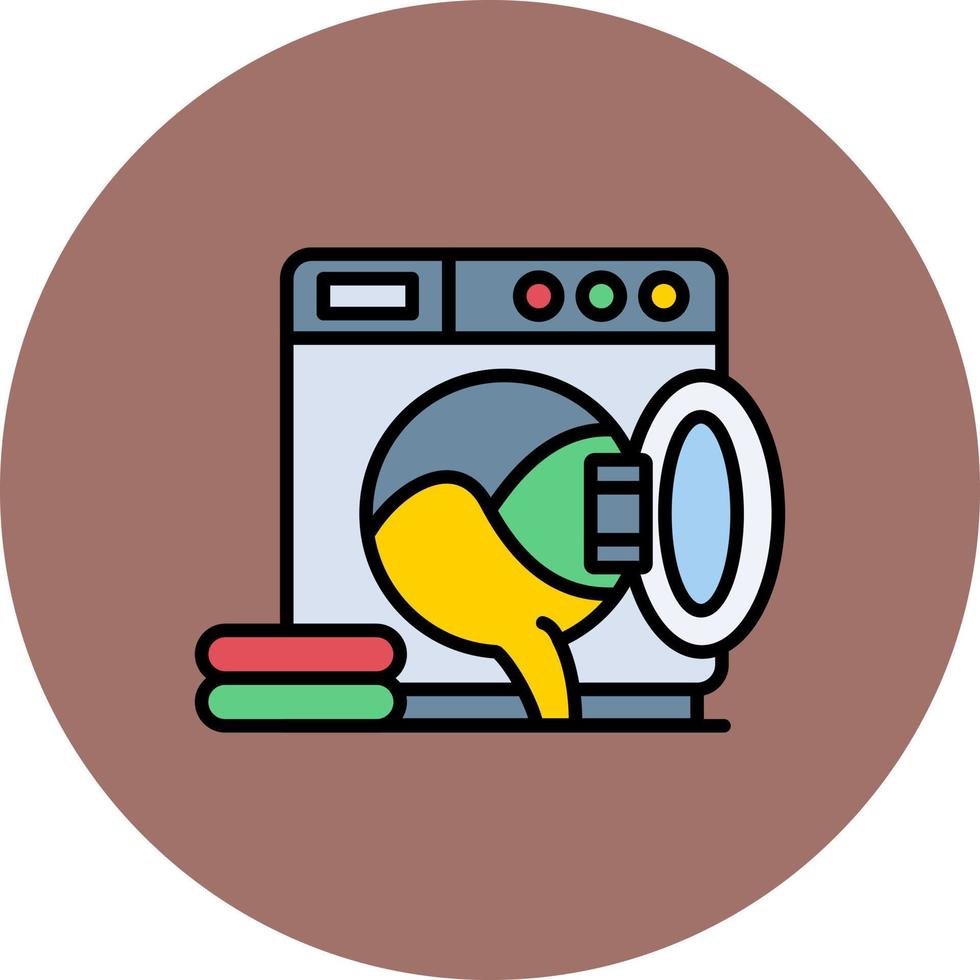 Laundry Creative Icon Design vector