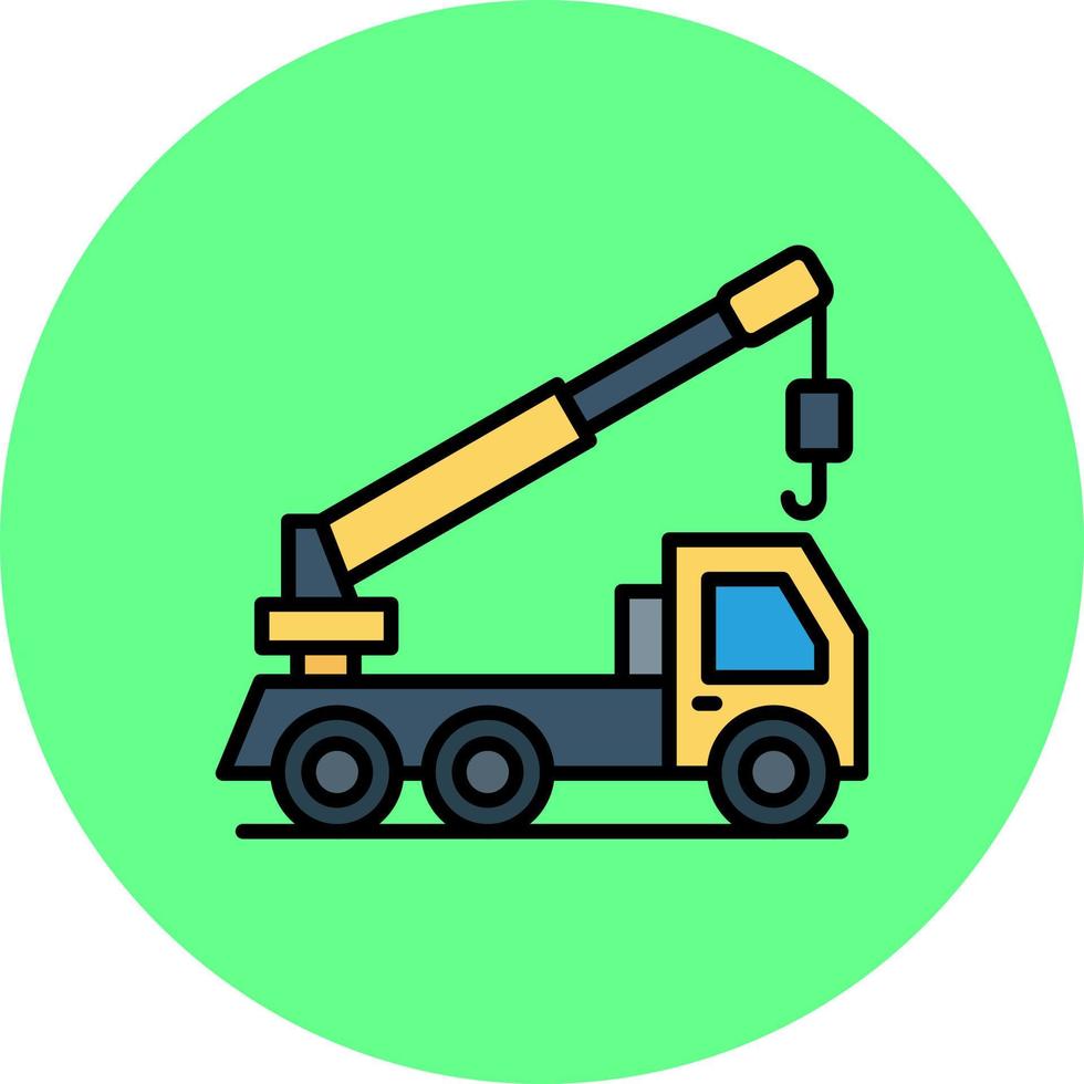 Crane Truck Creative Icon Design vector