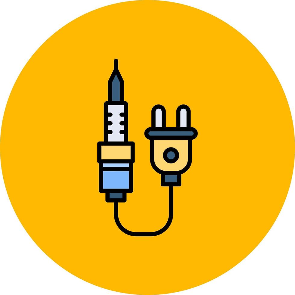 Soldering Iron Creative Icon Design vector