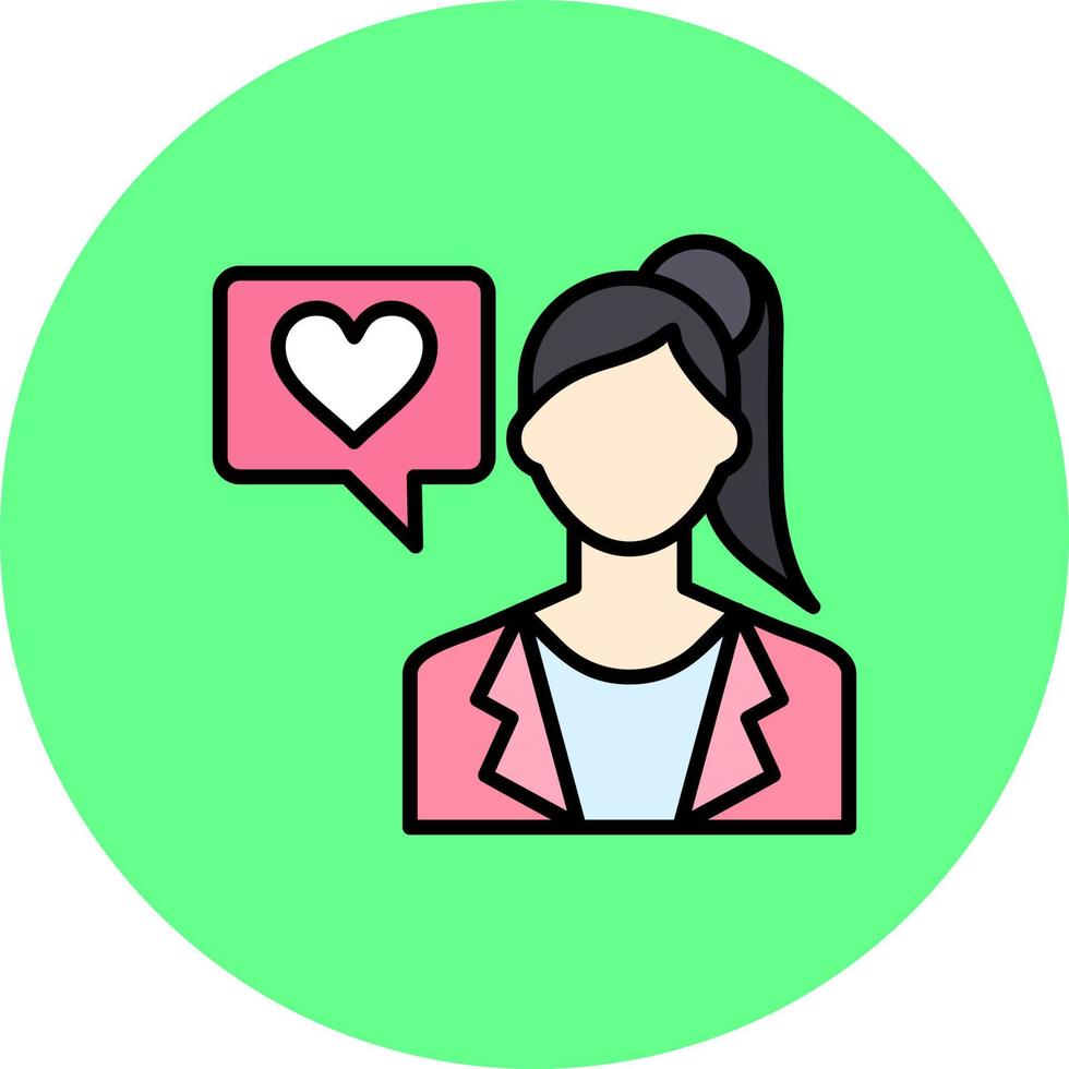 Woman Creative Icon Design vector