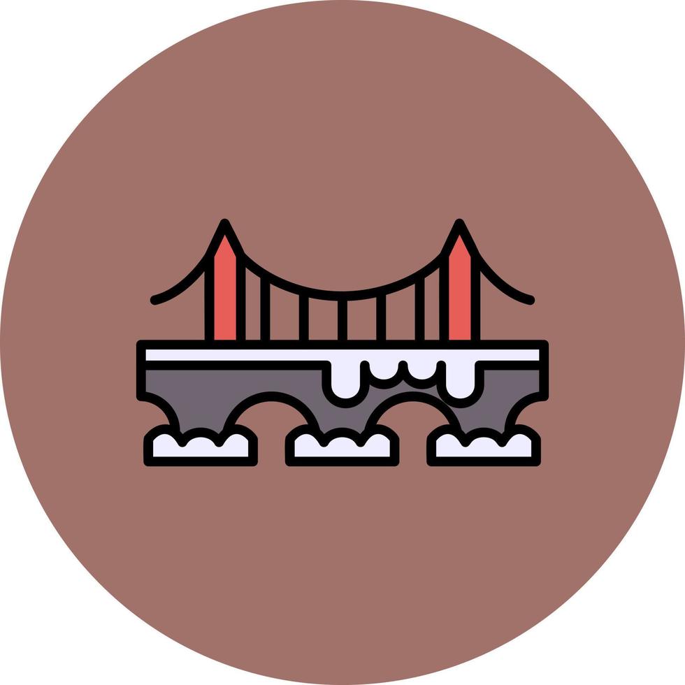 diseño de icono creativo de puente vector