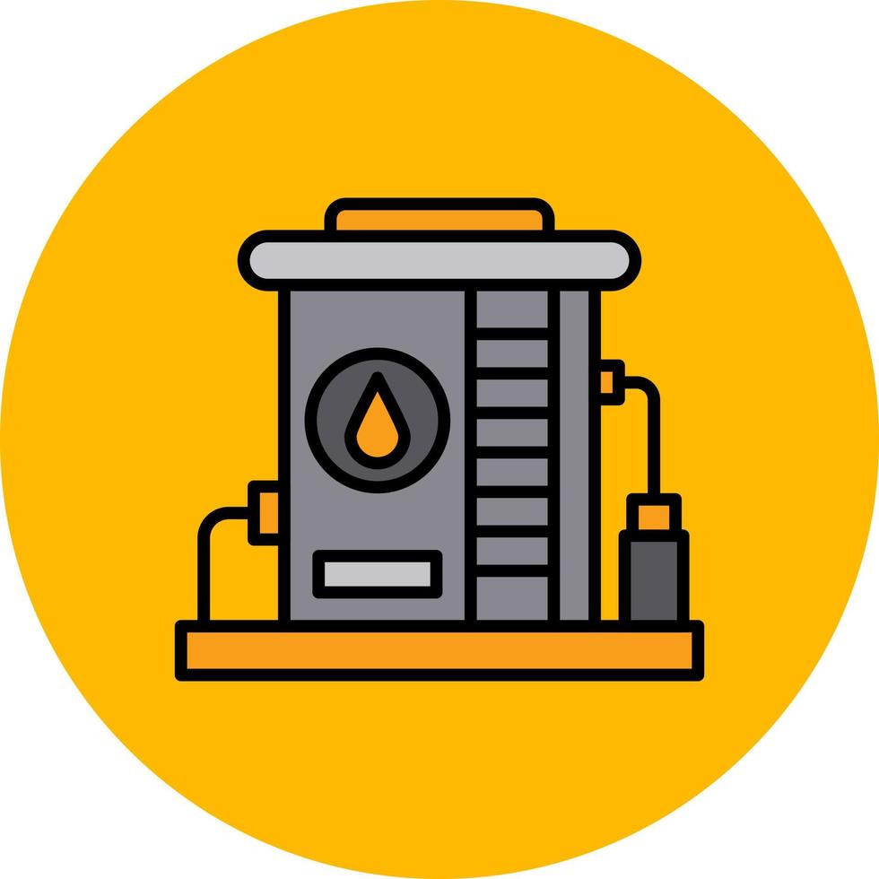 Oil Tank Creative Icon Design vector