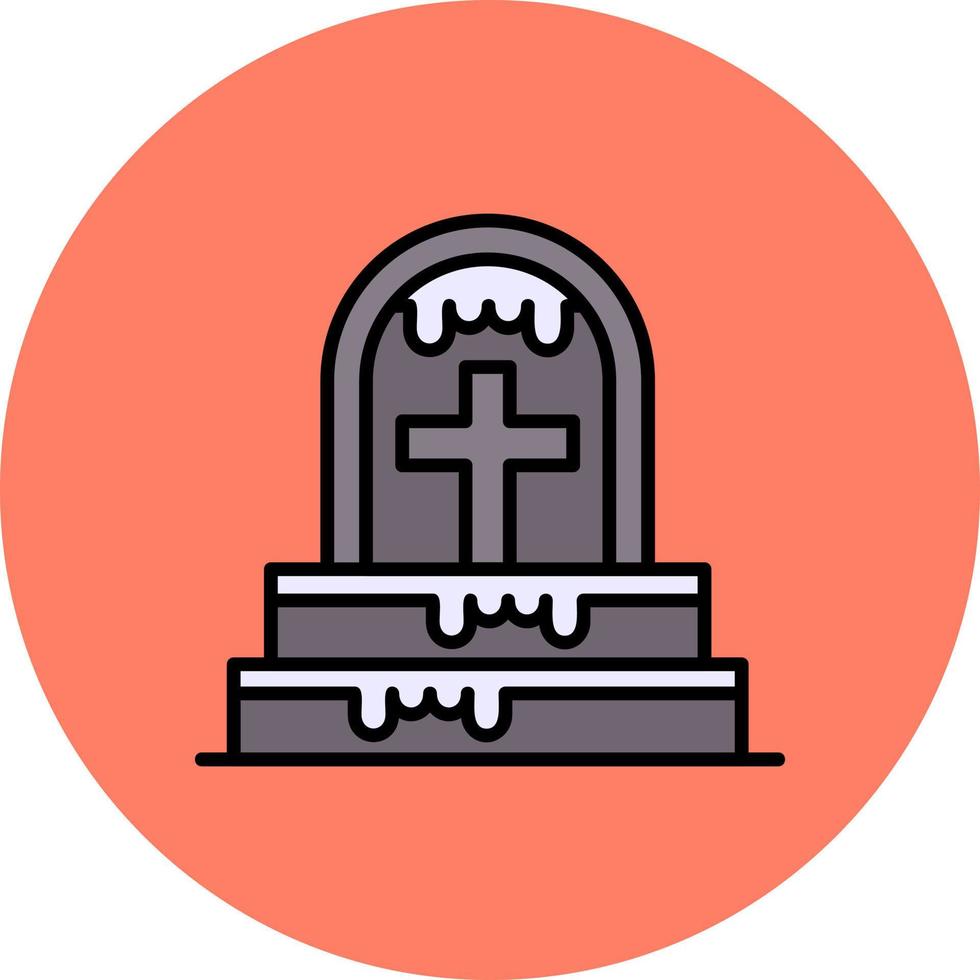 diseño de icono creativo de cementerio vector