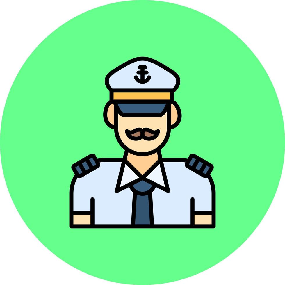 Captain Creative Icon Design vector