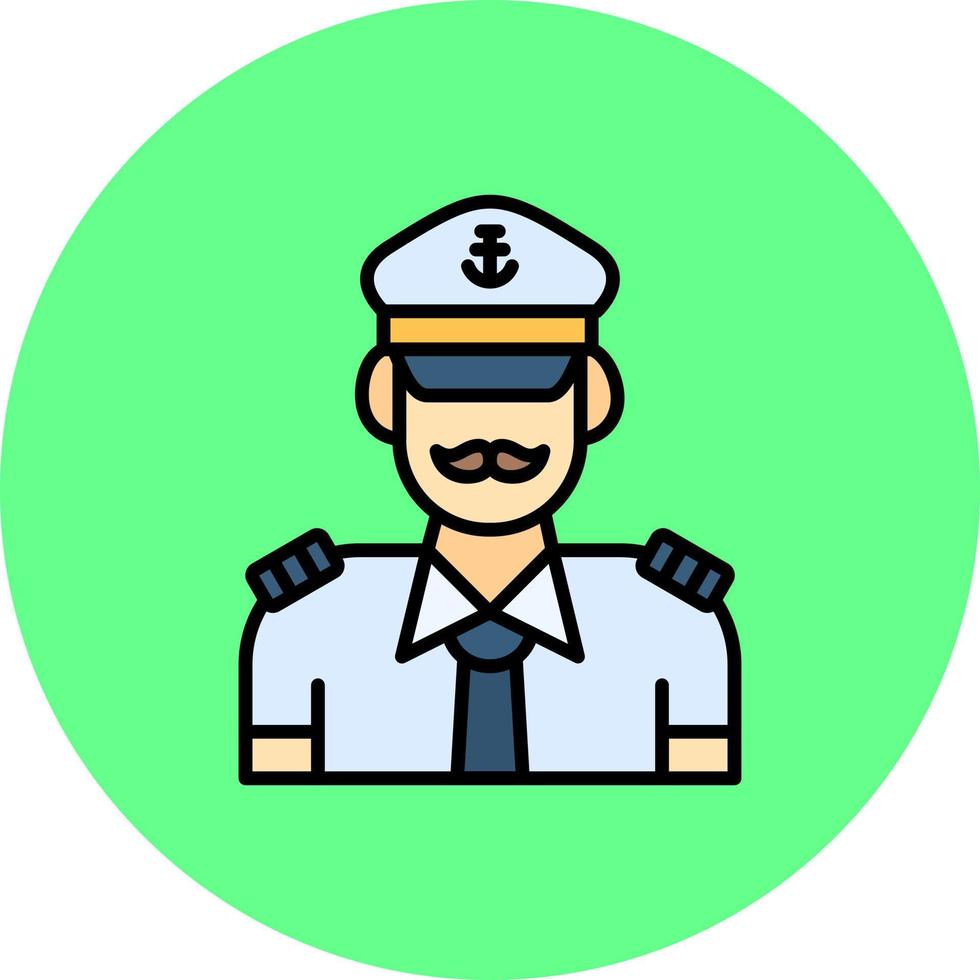 Captain Creative Icon Design vector