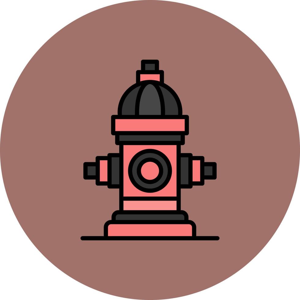 Fire Hydrant Creative Icon Design vector