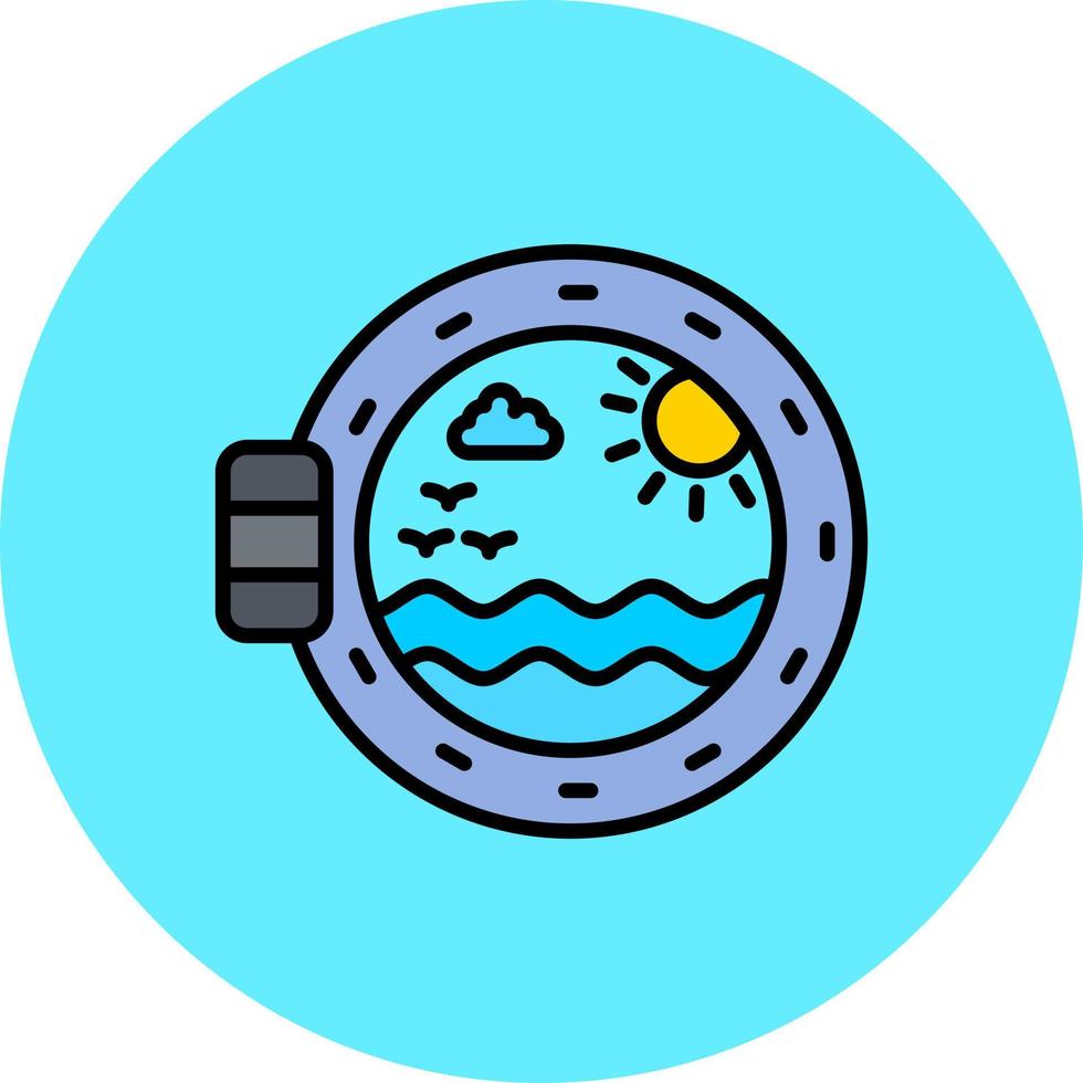 Porthole Creative Icon Design vector
